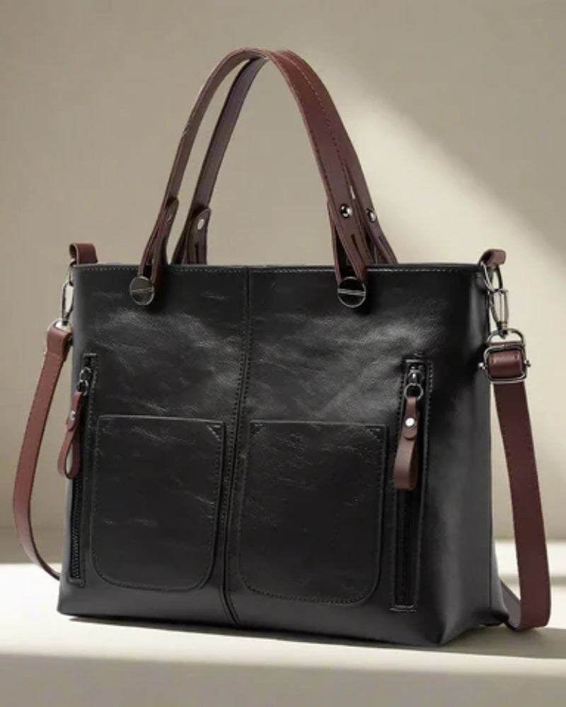 Handtasche – Multi-Pocket-Design mit abnehmbarem Riemen