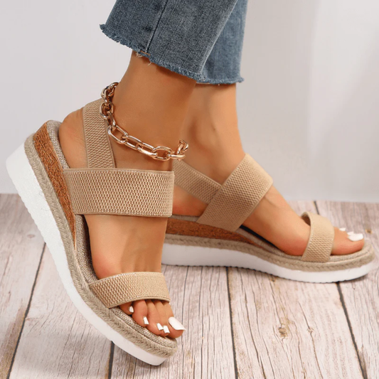Hannah | Damen Plateau Sandalen Mit Bequemer Passform