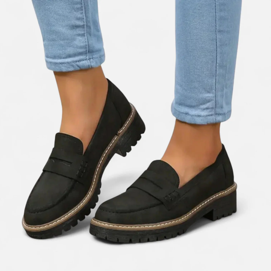 Heidrun | Damen Loafer Mit Markanter Sohle Für Alltag