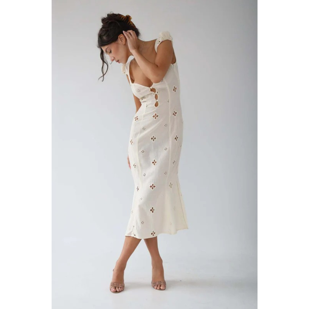 Heike | Damen Midi Kleid Für Hochzeitsgast Elegant
