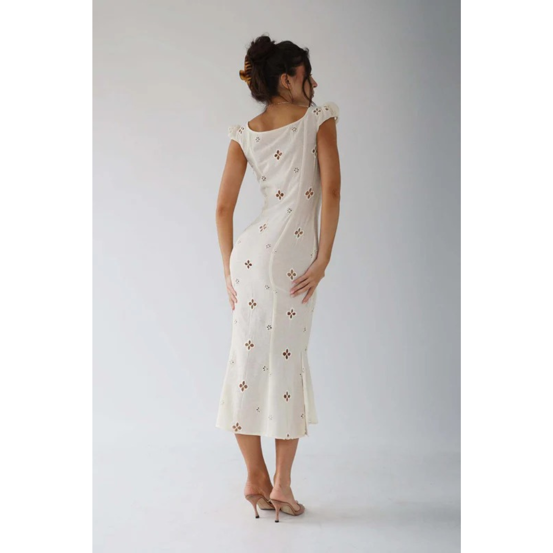 Heike | Damen Midi Kleid Für Hochzeitsgast Elegant