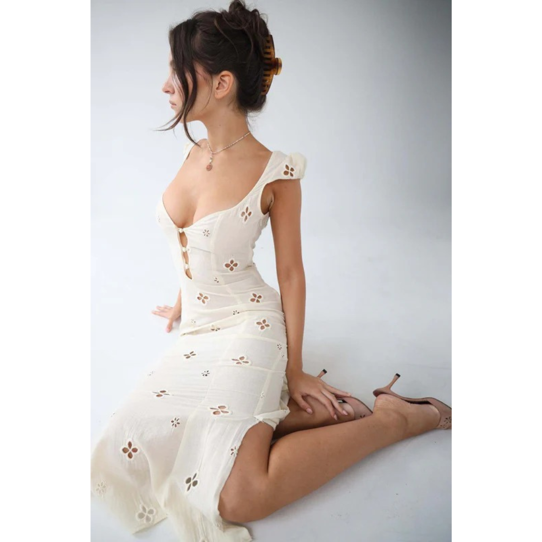 Heike | Damen Midi Kleid Für Hochzeitsgast Elegant