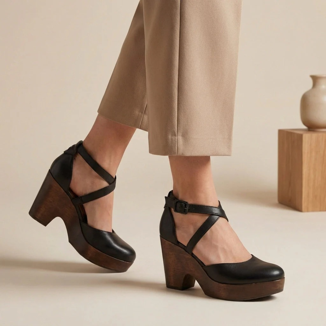 Helga | Damen Sandalen mit Absatz und Plateau