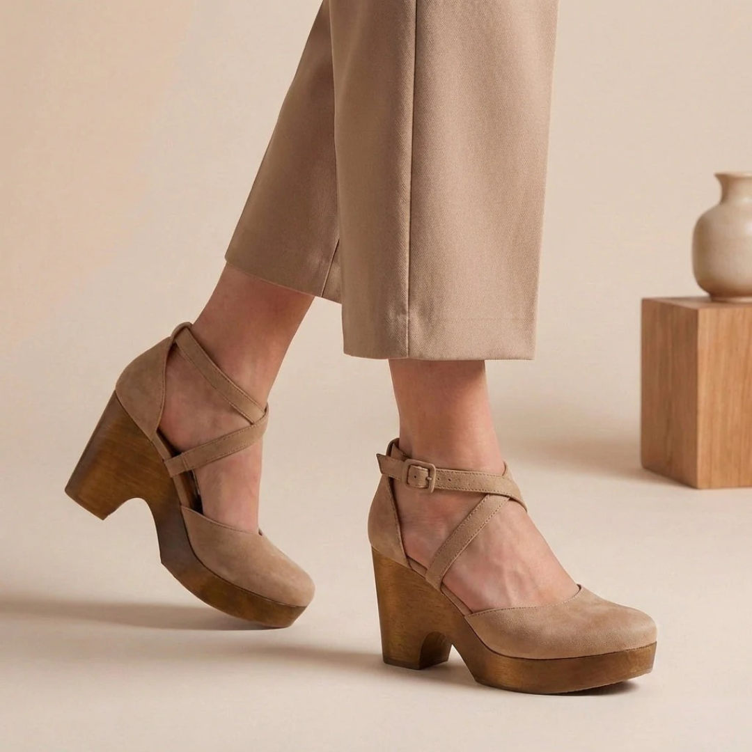 Helga | Damen Sandalen mit Absatz und Plateau