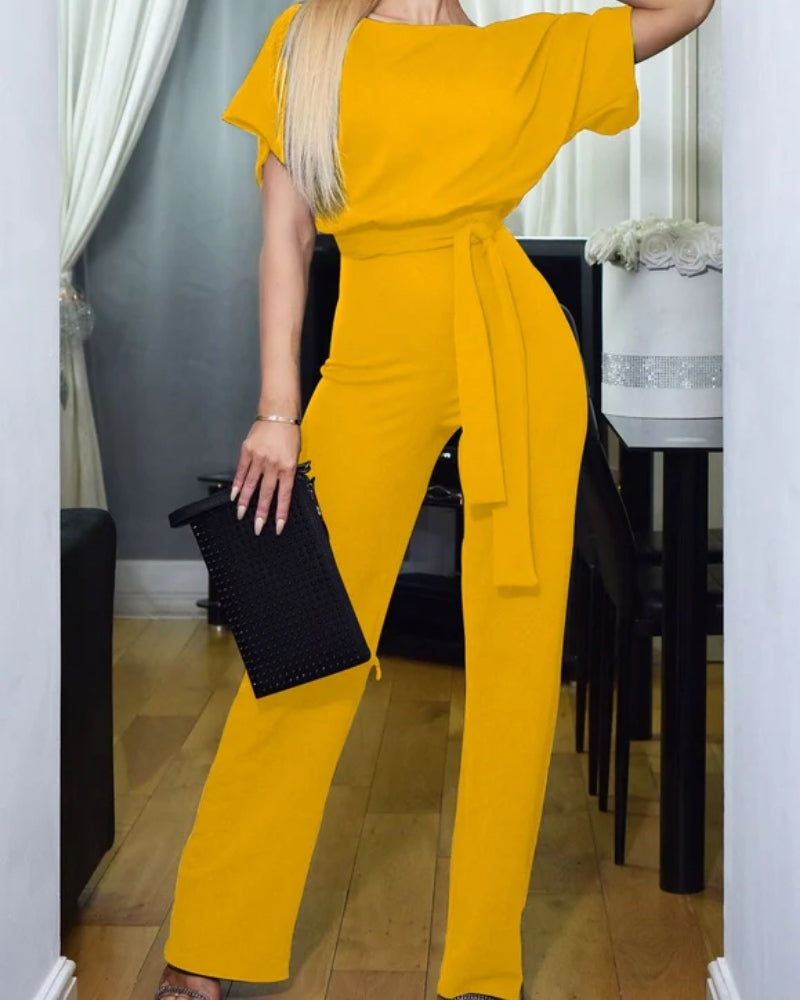 Hoch taillierter Overall für Damen – Bequeme Passform mit hohem Bund