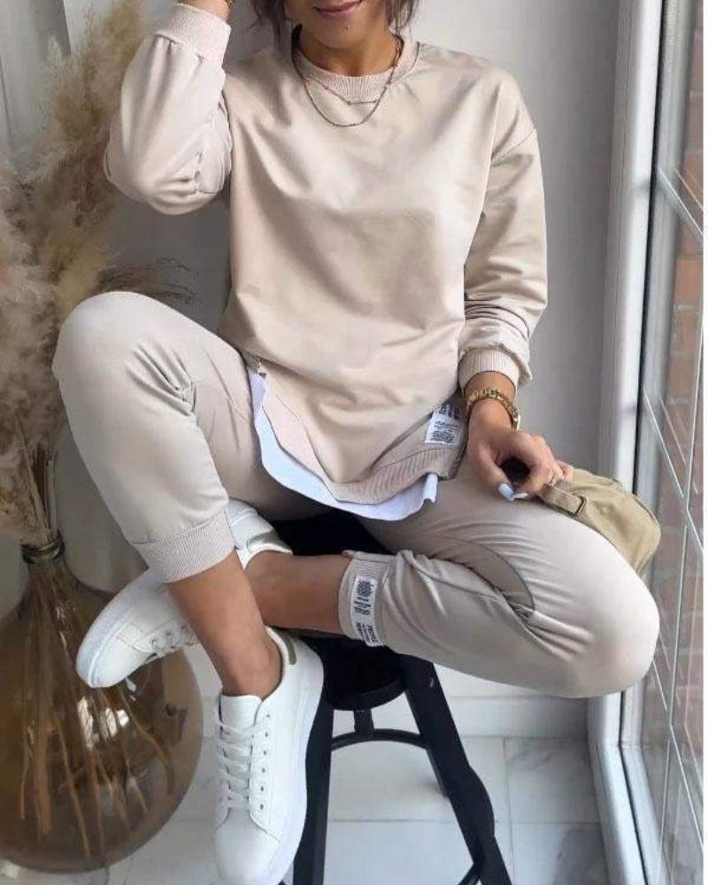 Hosenanzug Damen – Zweiteiliges Lounge-Set mit bequemem Sitz und modernem Stil