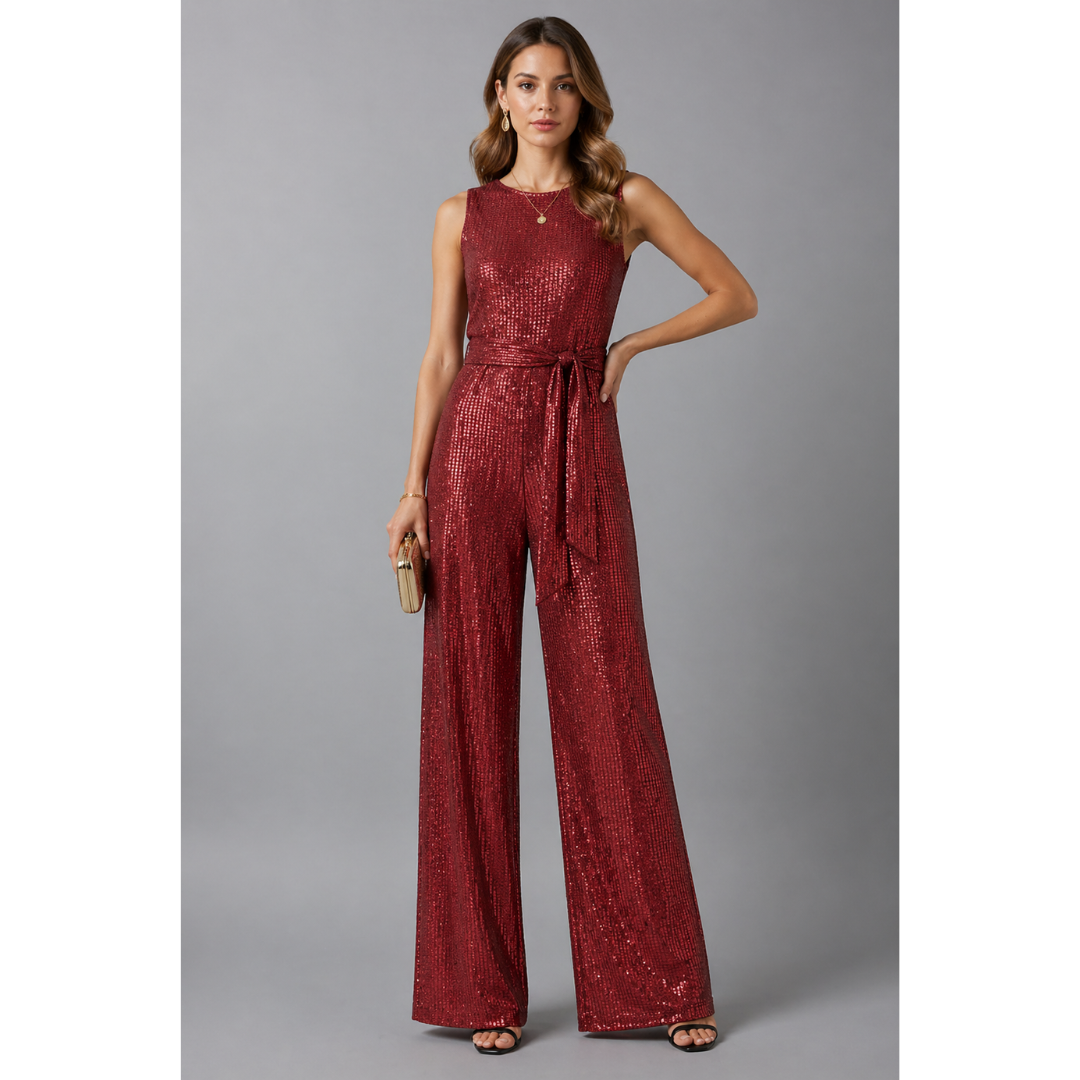 Inga | Damen Jumpsuit Für Abend Mit Pailletten