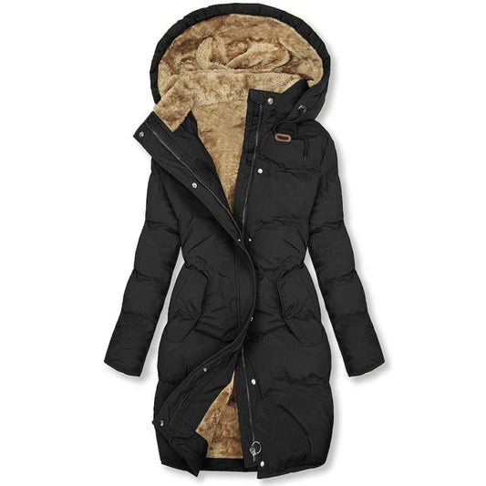 Isolierte langärmelige Winterjacke Damen - Warmer Outdoor-Mantel