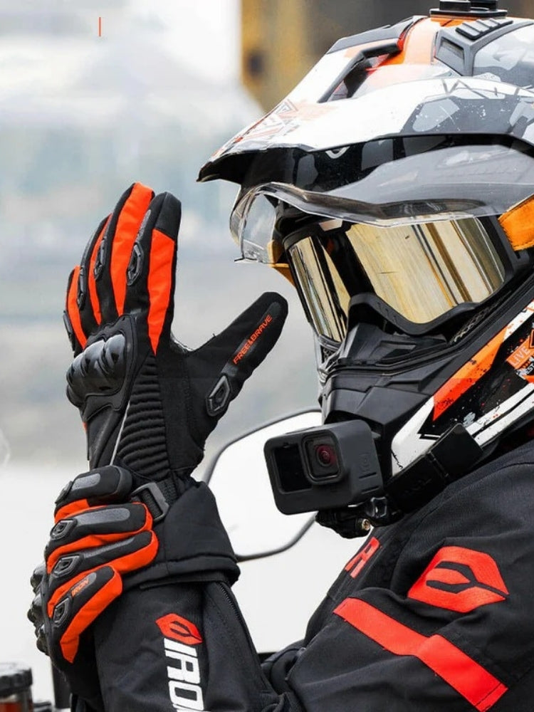 Isolierte Reithandschuhe - 3-Lagen-Griffhandschuhe für kaltes Wetter