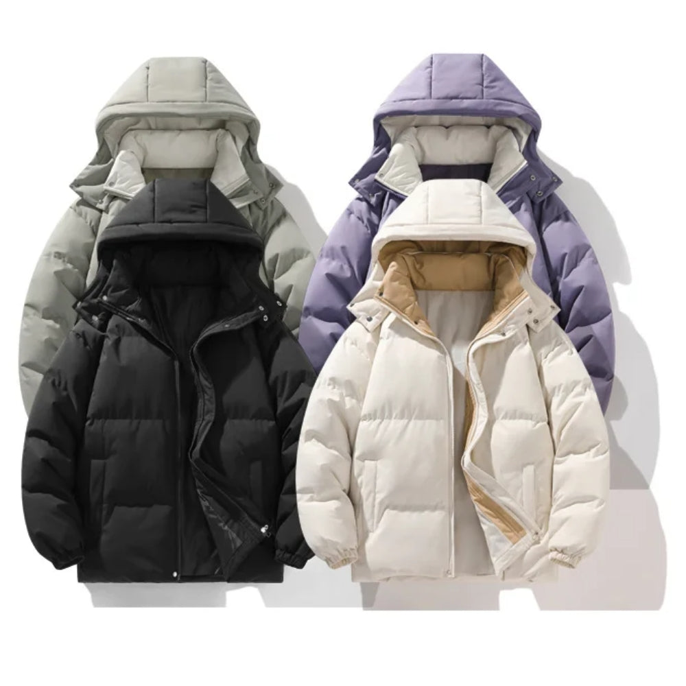 Isolierte Winterjacke für Frauen – Leichter Puffer mit Kapuze