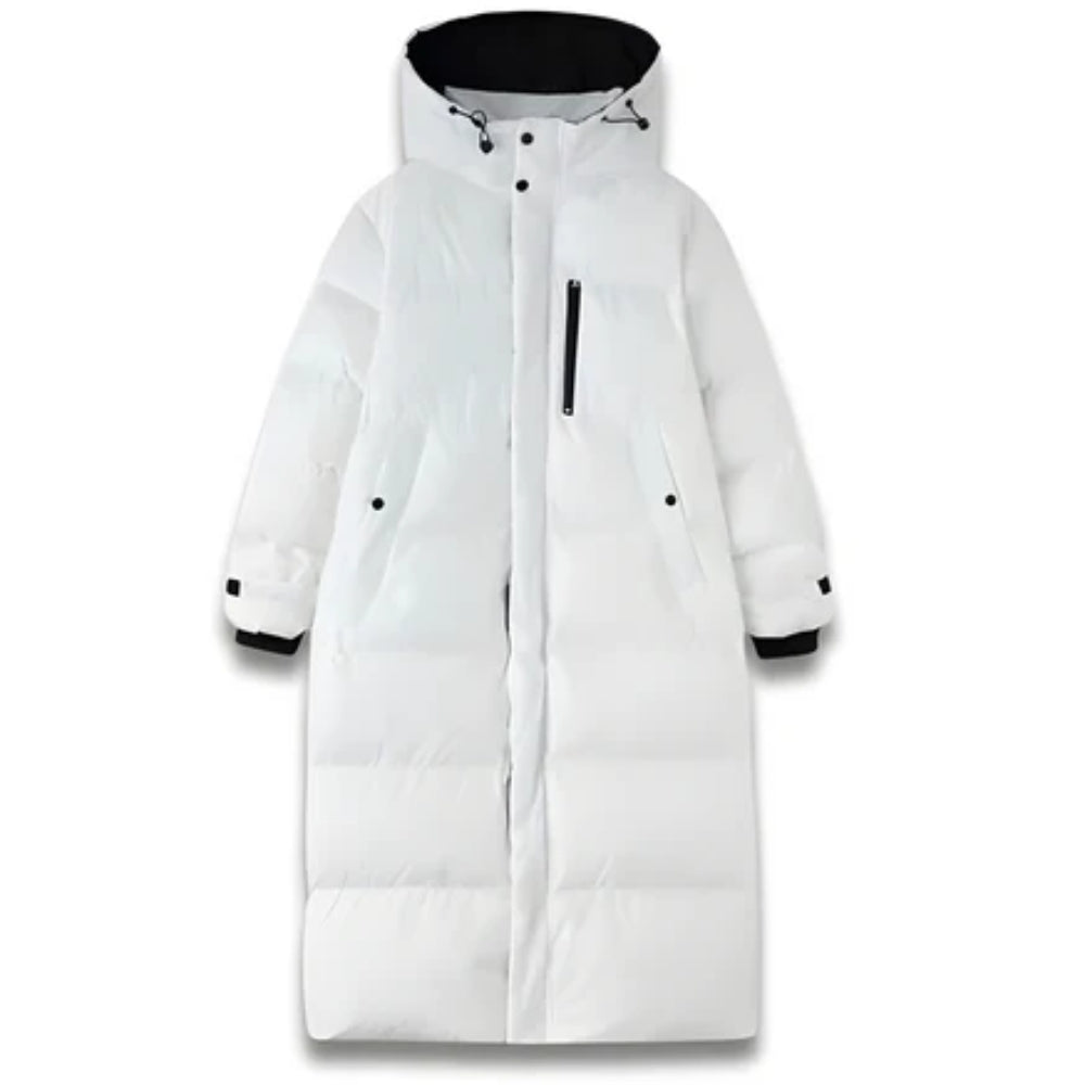 Isolierte Winterjacke - Warmer Damenmantel mit hohem Kragen
