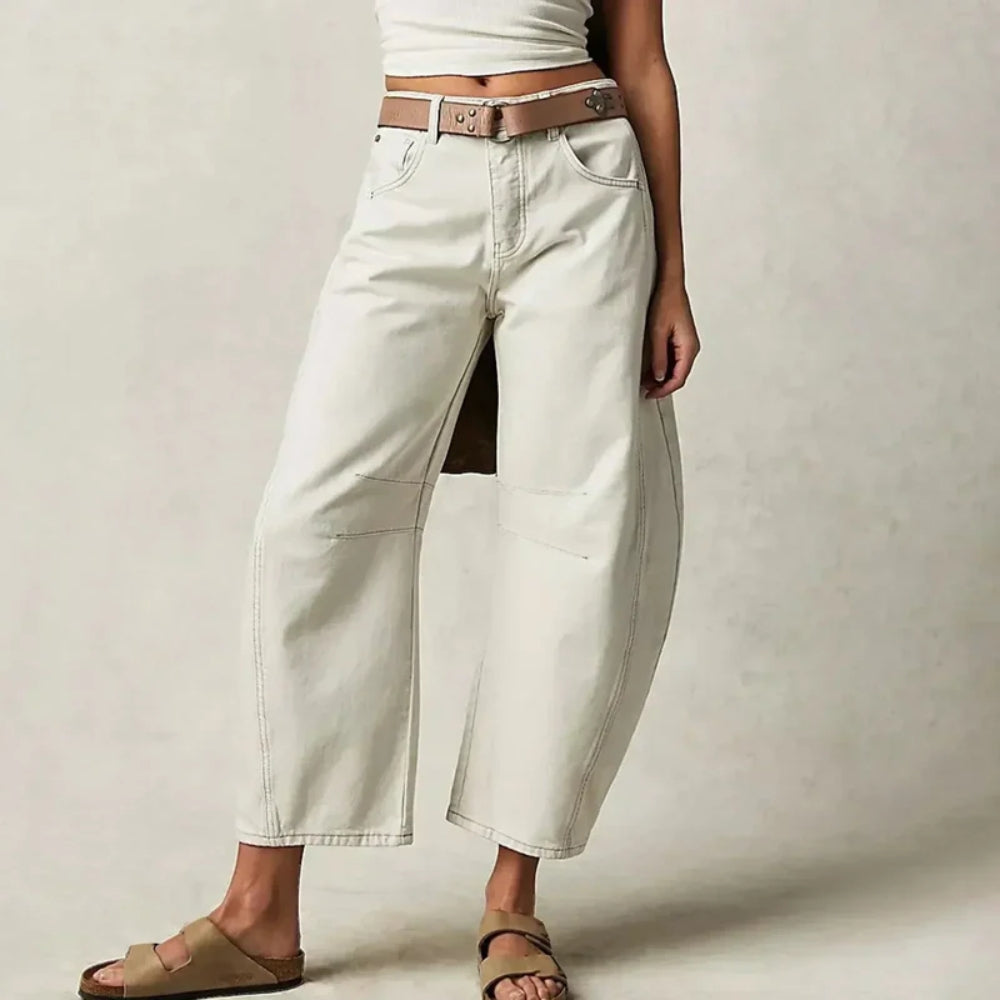Jeans mit Hoher Taille und Weitem Bein – Vielseitige Damenhosen für jede Gelegenheit