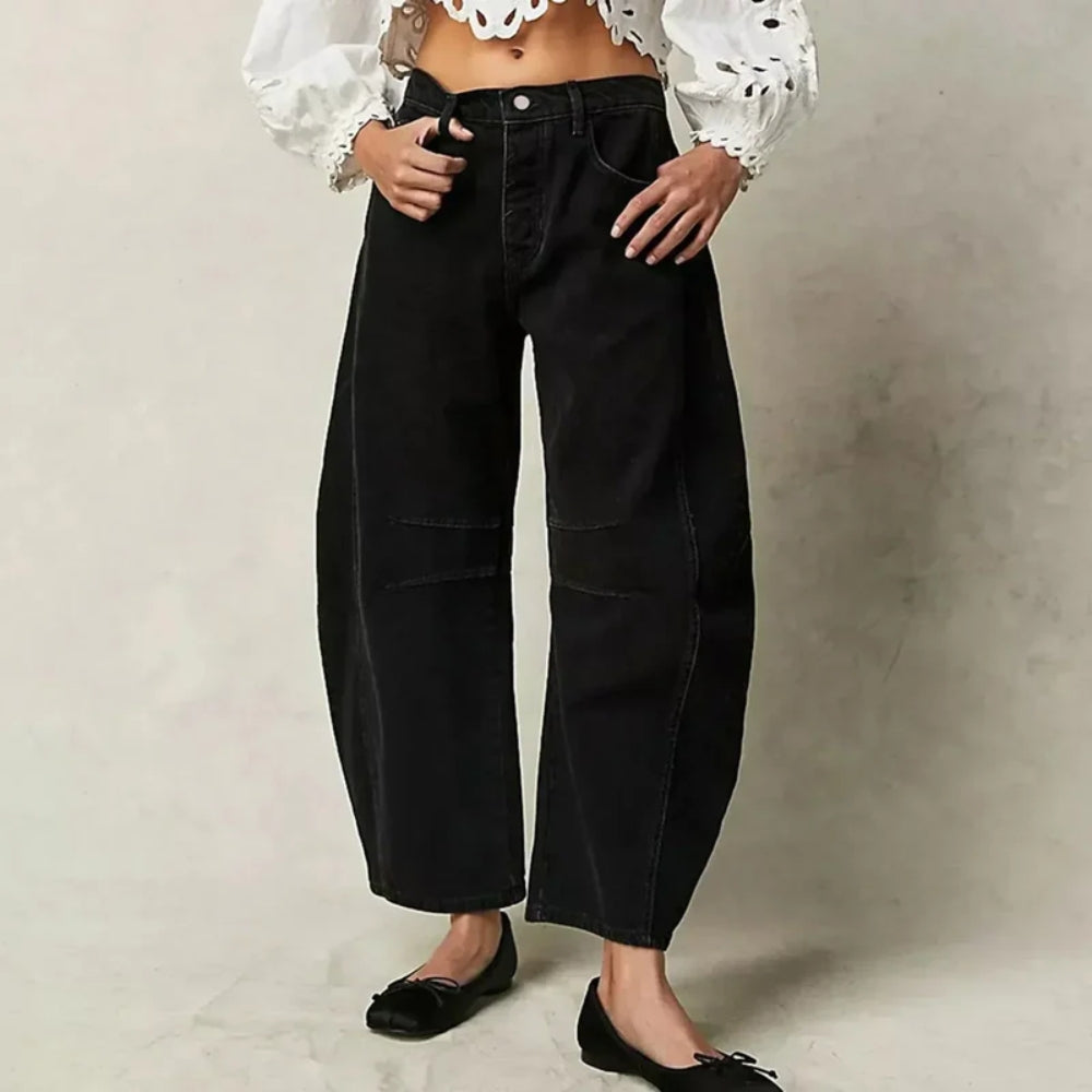Jeans mit Hoher Taille und Weitem Bein – Vielseitige Damenhosen für jede Gelegenheit