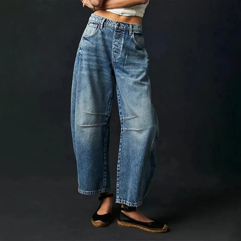 Jeans mit Hoher Taille und Weitem Bein – Vielseitige Damenhosen für jede Gelegenheit