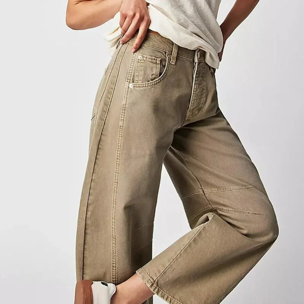 Jeans mit Hoher Taille und Weitem Bein – Vielseitige Damenhosen für jede Gelegenheit