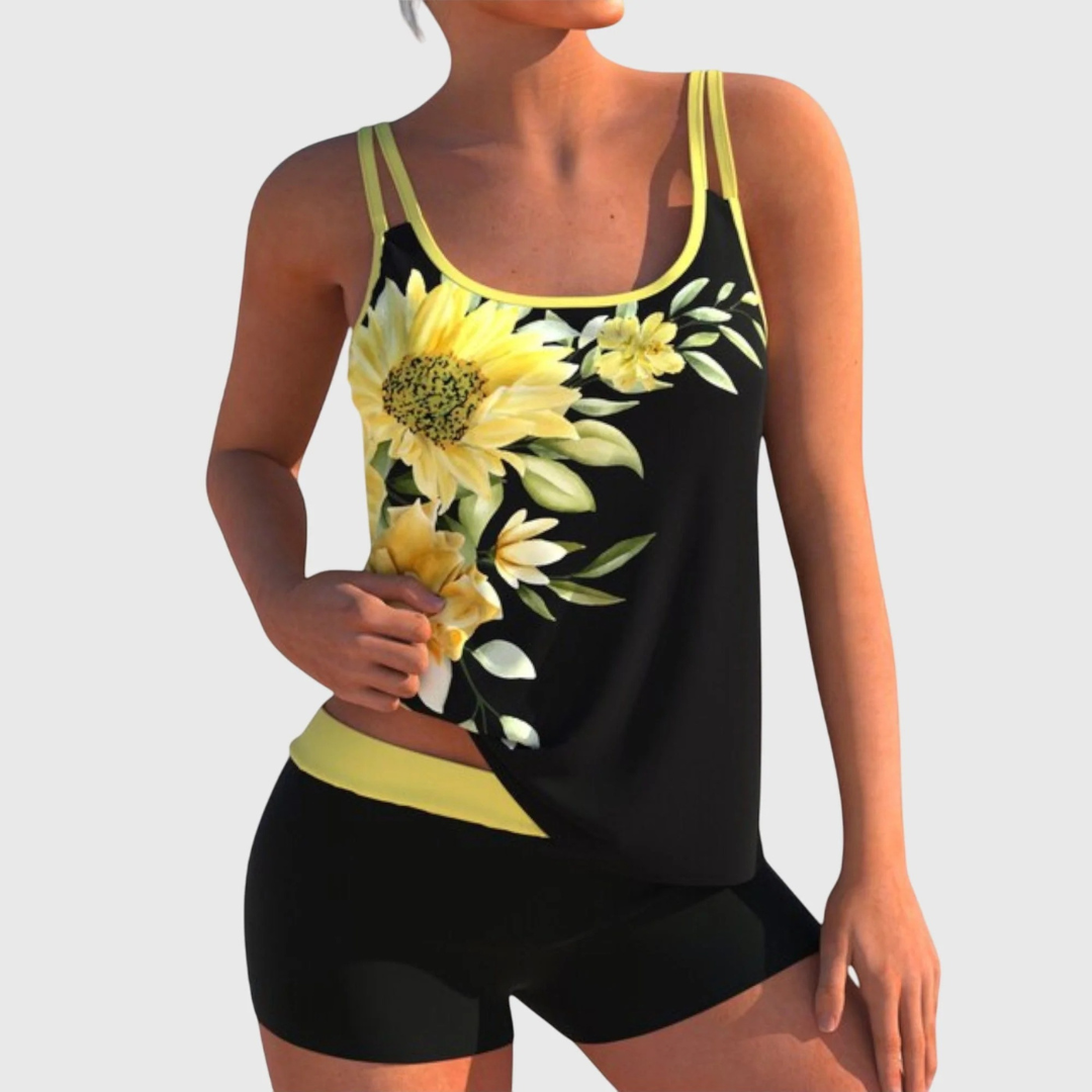 Jessica | Damen Tankini Set mit floralem Muster