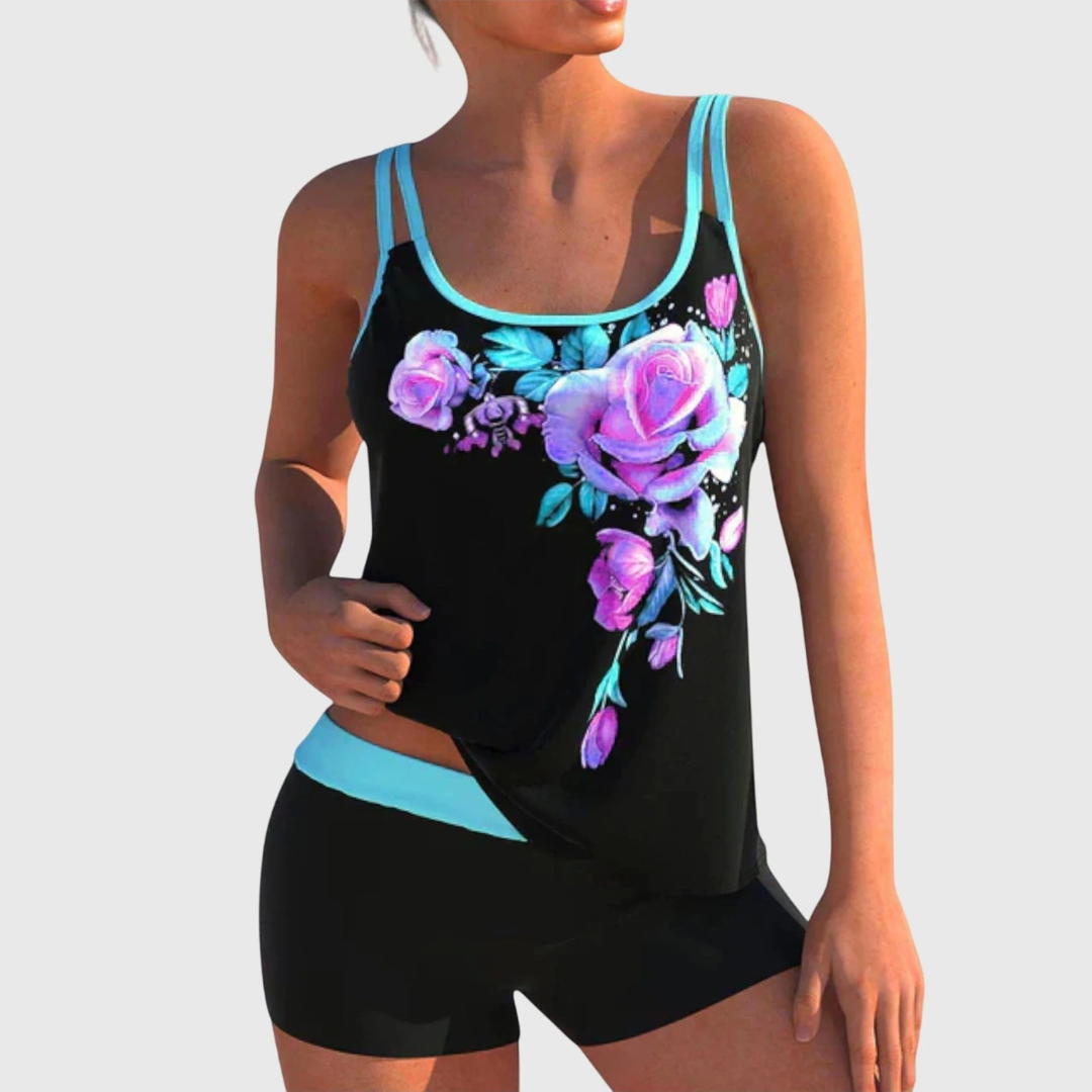 Jessica | Damen Tankini Set mit floralem Muster