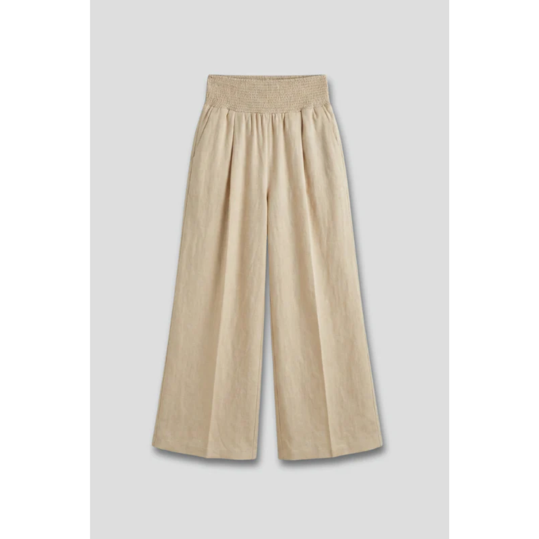 Kaja | Damen Palazzo Hose Mit Hoher Taille Und Falten