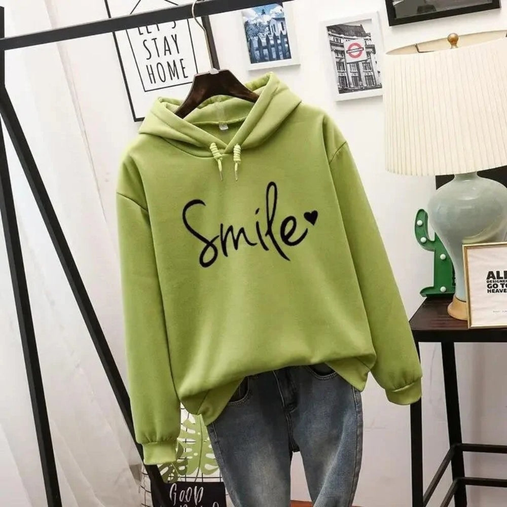 Kapuzenpullover mit positivem Motiv - Gemütlicher Alltagspullover mit lächelndem Design