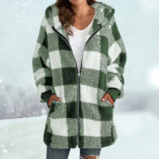 Karierte Winterjacke - weiches Innenfutter und modisches Karo-Design