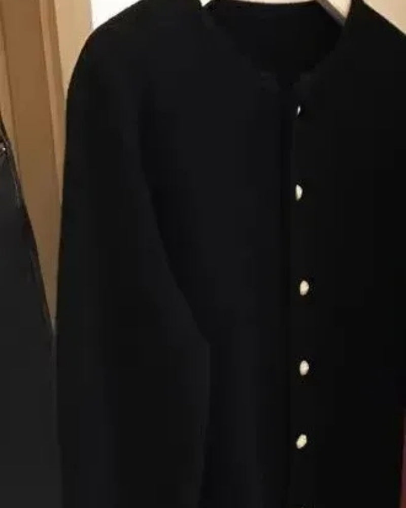 Kaschmir Strickjacke Damen – Klassische Strickjacke mit Knöpfen für kühle Tage