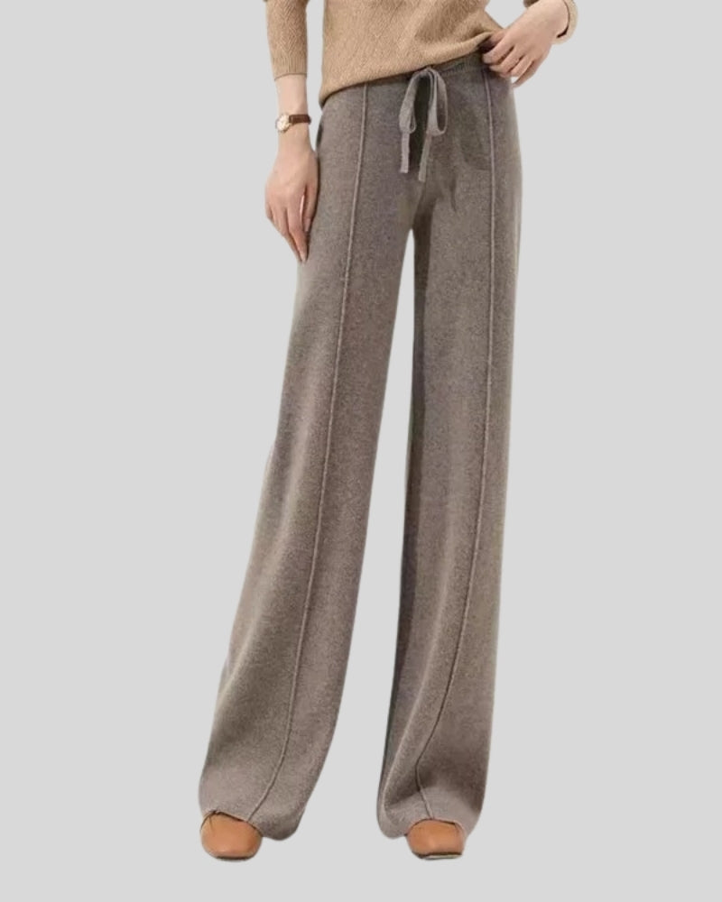 Kaschmirhose Damen – Weite Hose aus 100% Kaschmir für Herbst und Winter