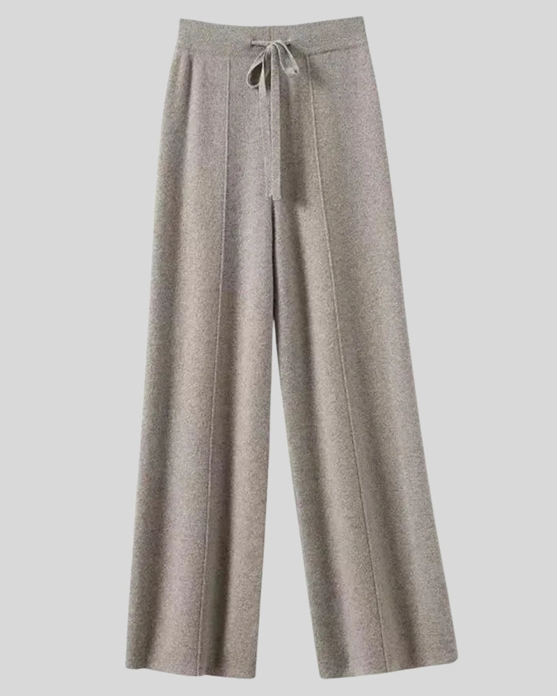 Kaschmirhose Damen – Weite Hose aus 100% Kaschmir für Herbst und Winter