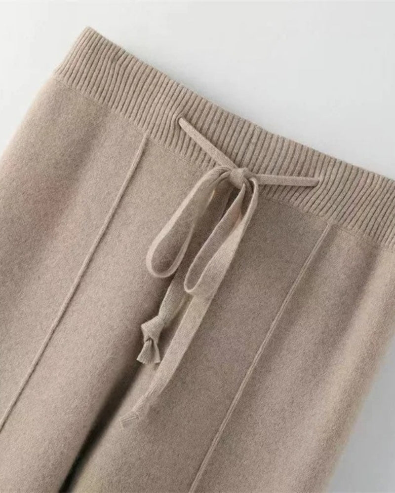 Kaschmirhose Damen – Weite Hose aus 100% Kaschmir für Herbst und Winter