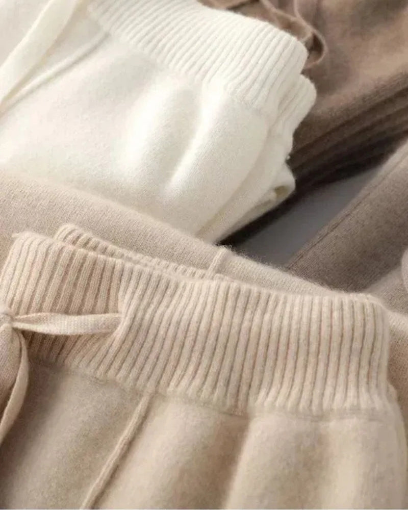 Kaschmirhose Damen – Weite Hose aus 100% Kaschmir für Herbst und Winter