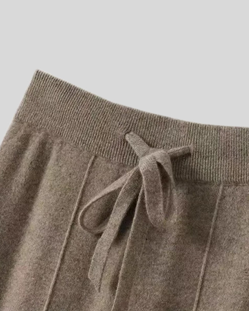 Kaschmirhose Damen – Weite Hose aus 100% Kaschmir für Herbst und Winter