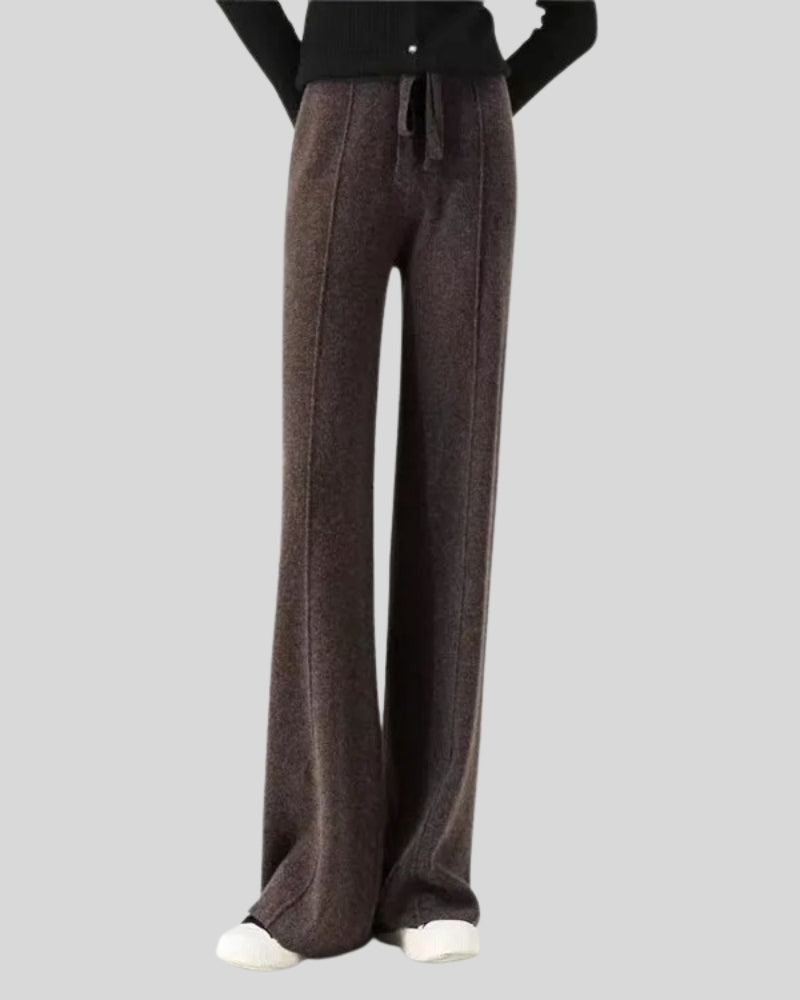 Kaschmirhose Damen – Weite Hose aus 100% Kaschmir für Herbst und Winter