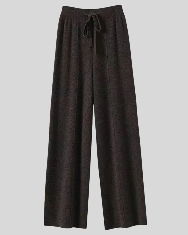 Kaschmirhose Damen – Weite Hose aus 100% Kaschmir für Herbst und Winter