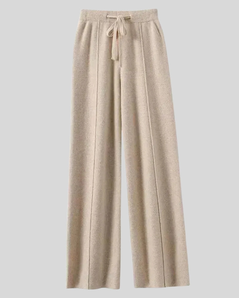 Kaschmirhose Damen – Weite Hose aus 100% Kaschmir für Herbst und Winter