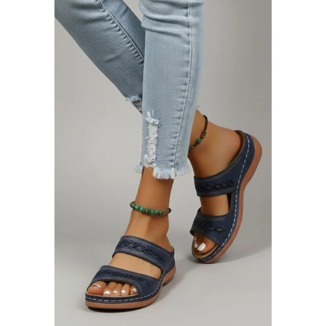 Kaya | Damen Sandalen Mit Doppelriemen Für Alltag