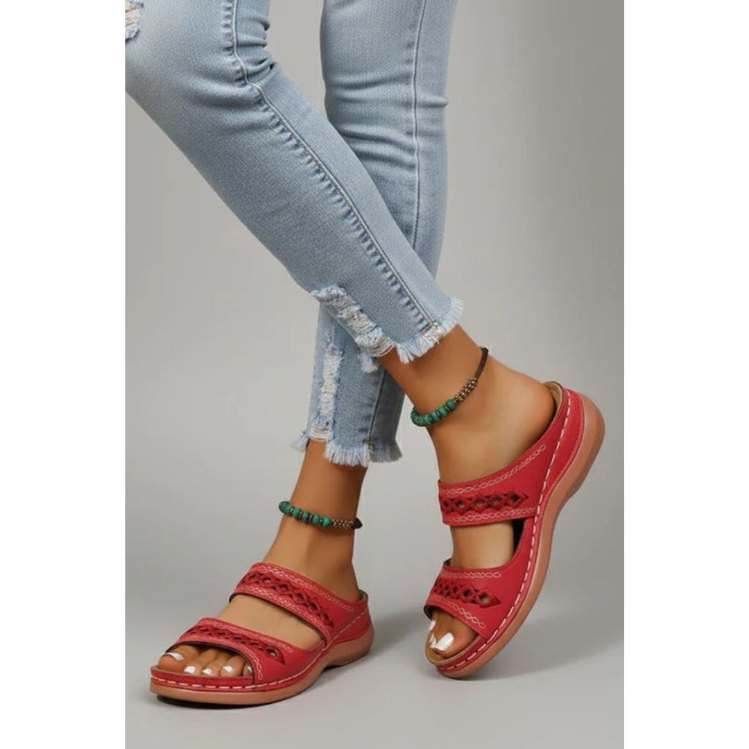 Kaya | Damen Sandalen Mit Doppelriemen Für Alltag