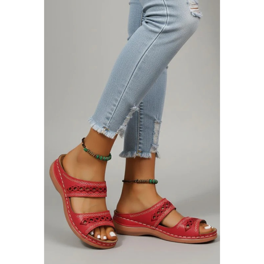 Kaya | Damen Sandalen Mit Doppelriemen Für Alltag