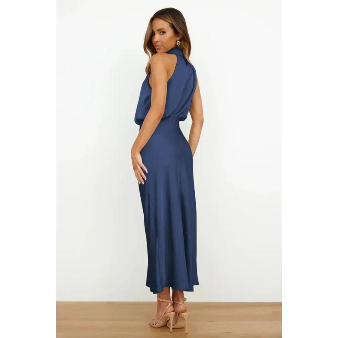 Kira | Damen Maxi Abendkleid Mit Neckholder Für Event