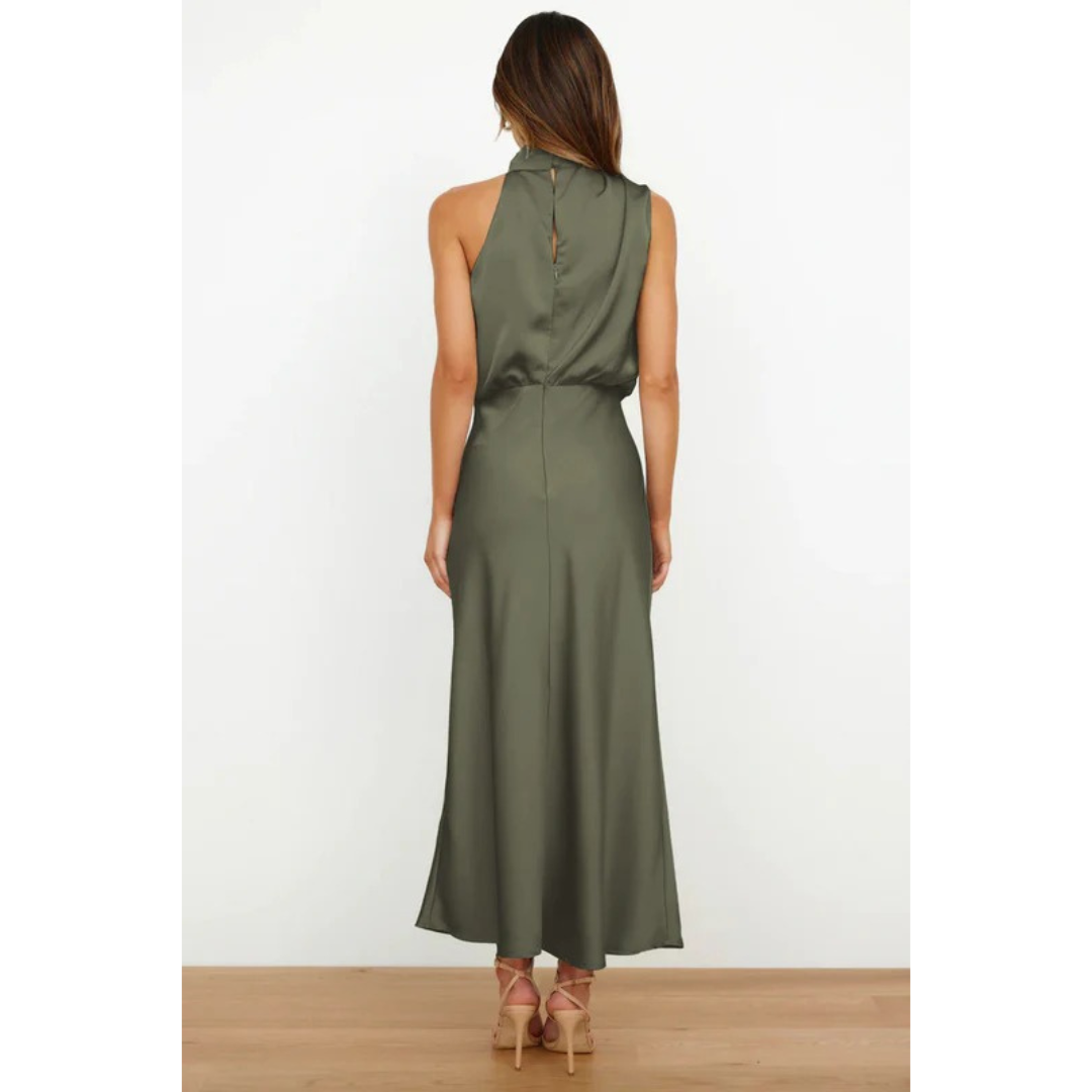 Kira | Damen Maxi Abendkleid Mit Neckholder Für Event