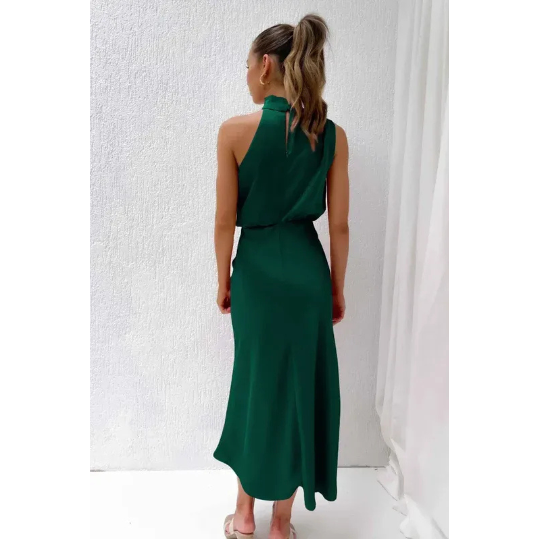 Kira | Damen Maxi Abendkleid Mit Neckholder Für Event