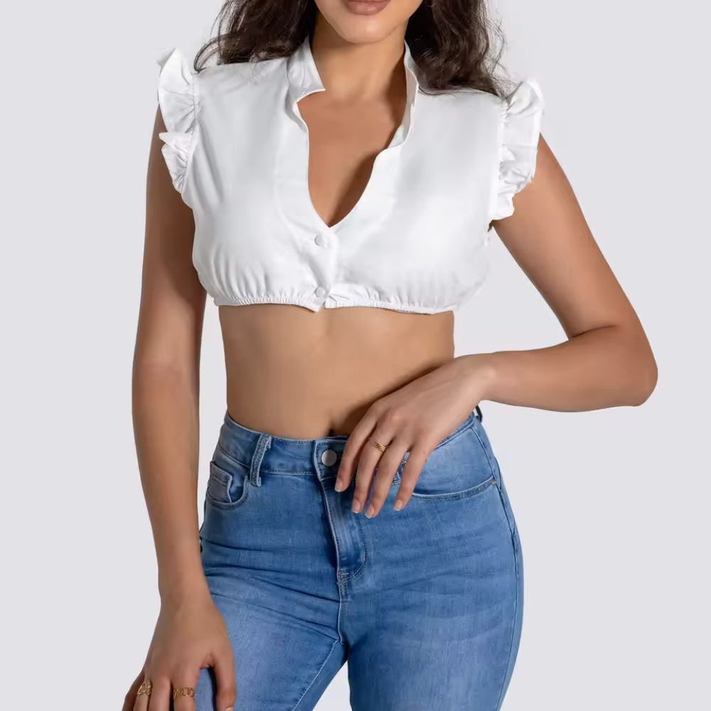 Klassische Dirndl-Bluse für Damen - Original Tracht für Oktoberfest & Lederhosen