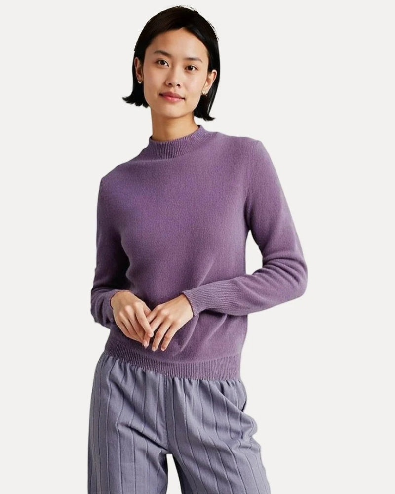 Klassischer Damenpullover - Langärmliges Strickoberteil