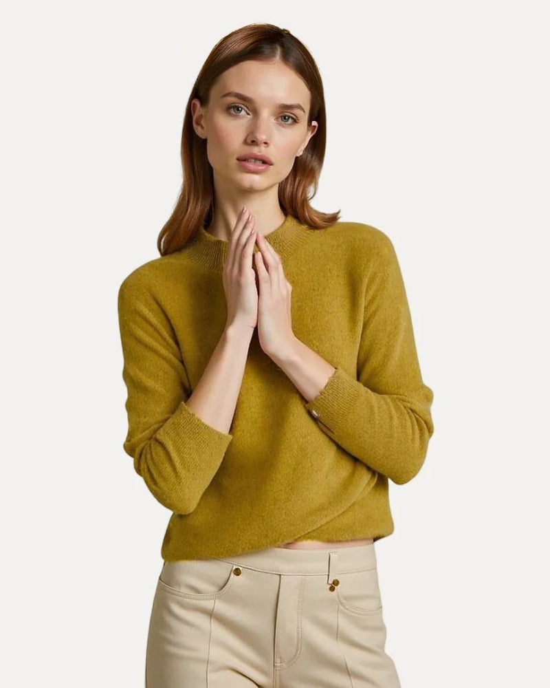 Klassischer Damenpullover - Langärmliges Strickoberteil