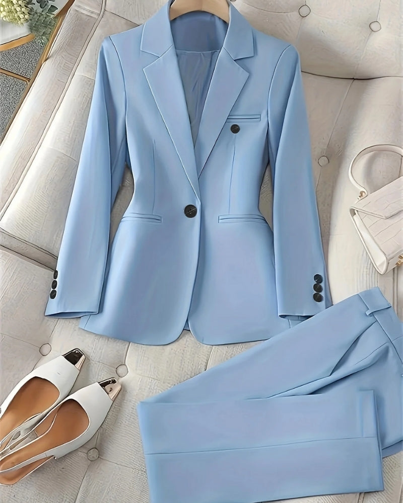 Klassischer Hosenanzug - Zweiteiliges Blazer- und Hosenset für Damen