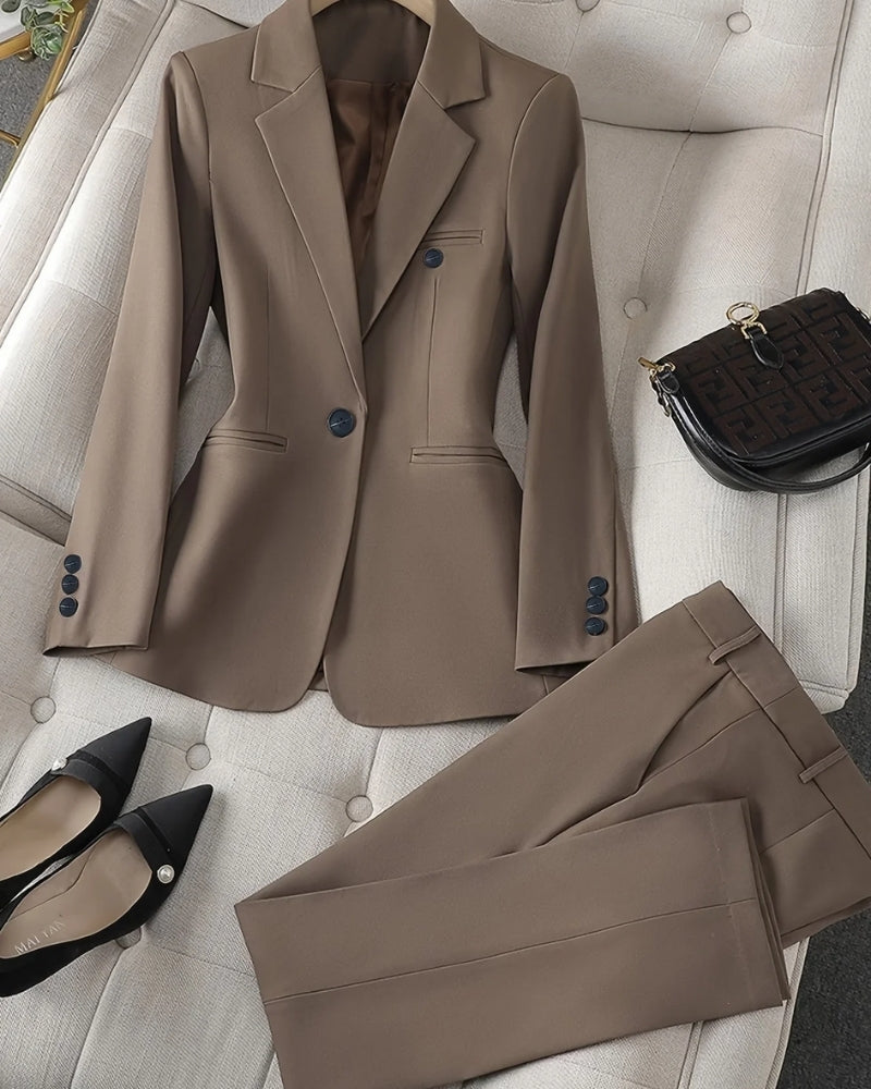 Klassischer Hosenanzug - Zweiteiliges Blazer- und Hosenset für Damen