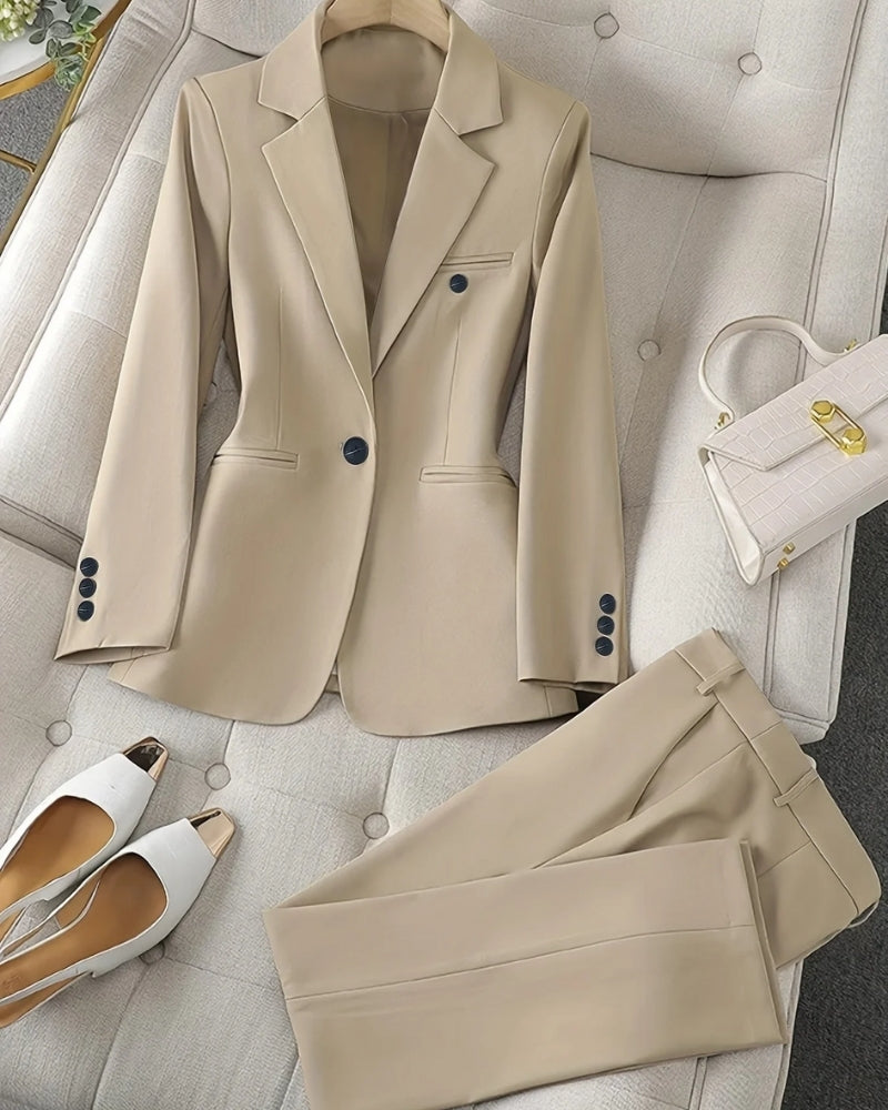 Klassischer Hosenanzug - Zweiteiliges Blazer- und Hosenset für Damen
