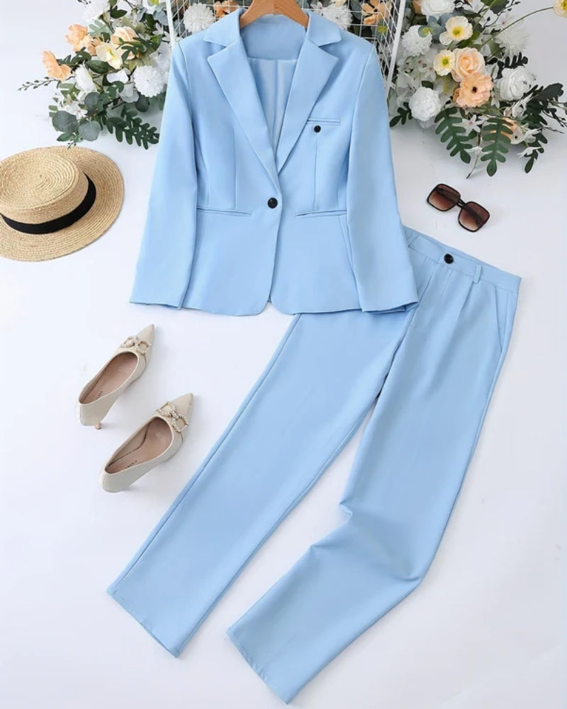 Klassischer Hosenanzug - Zweiteiliges Blazer- und Hosenset für Damen