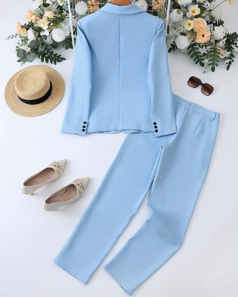 Klassischer Hosenanzug - Zweiteiliges Blazer- und Hosenset für Damen