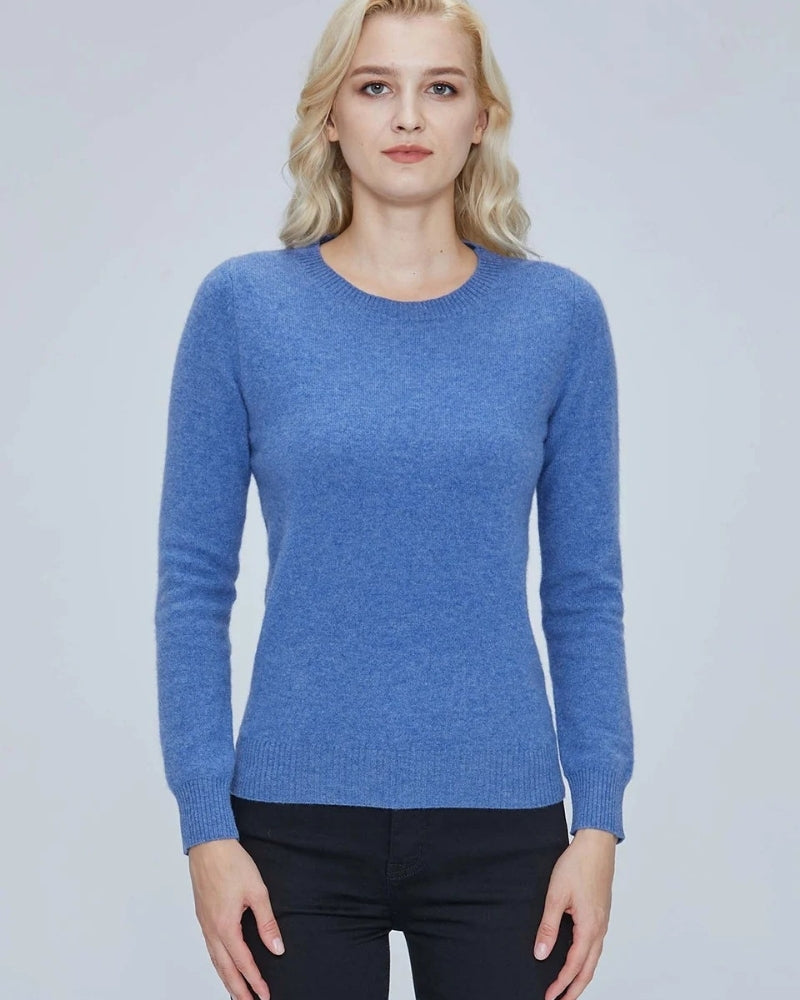 Klassischer Pullover aus 100% Merinowolle – Wollpullover Damen für Herbst und Winter