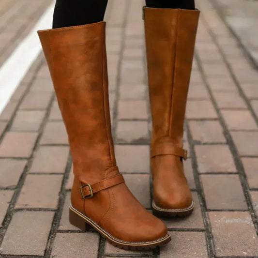 Kniehohe Damenstiefel - Lässige Alltagsschuhe für kaltes Wetter