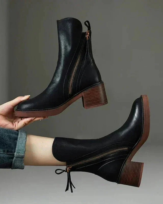 Knöchelhohe Damen-Stiefelette – Für Alltag, Freizeit und Büro geeignet